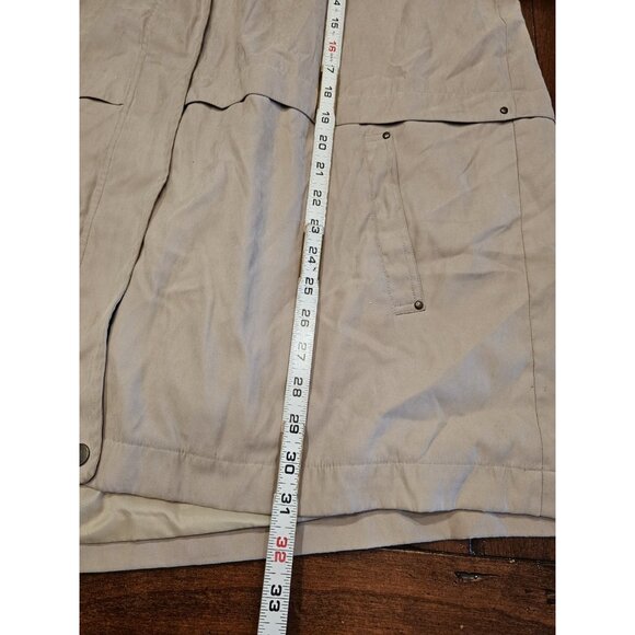 Vintage Bromly Hooded Sport Jacket Size XL Beige - Picture 8 of 9